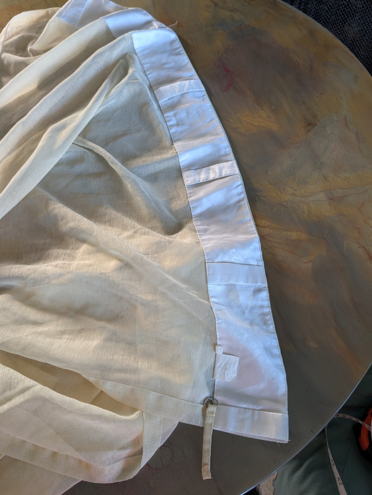 Ivory Sheer Curtain Drapes Lightweight Airy Boho Clean Minimalist Size 96″X52″