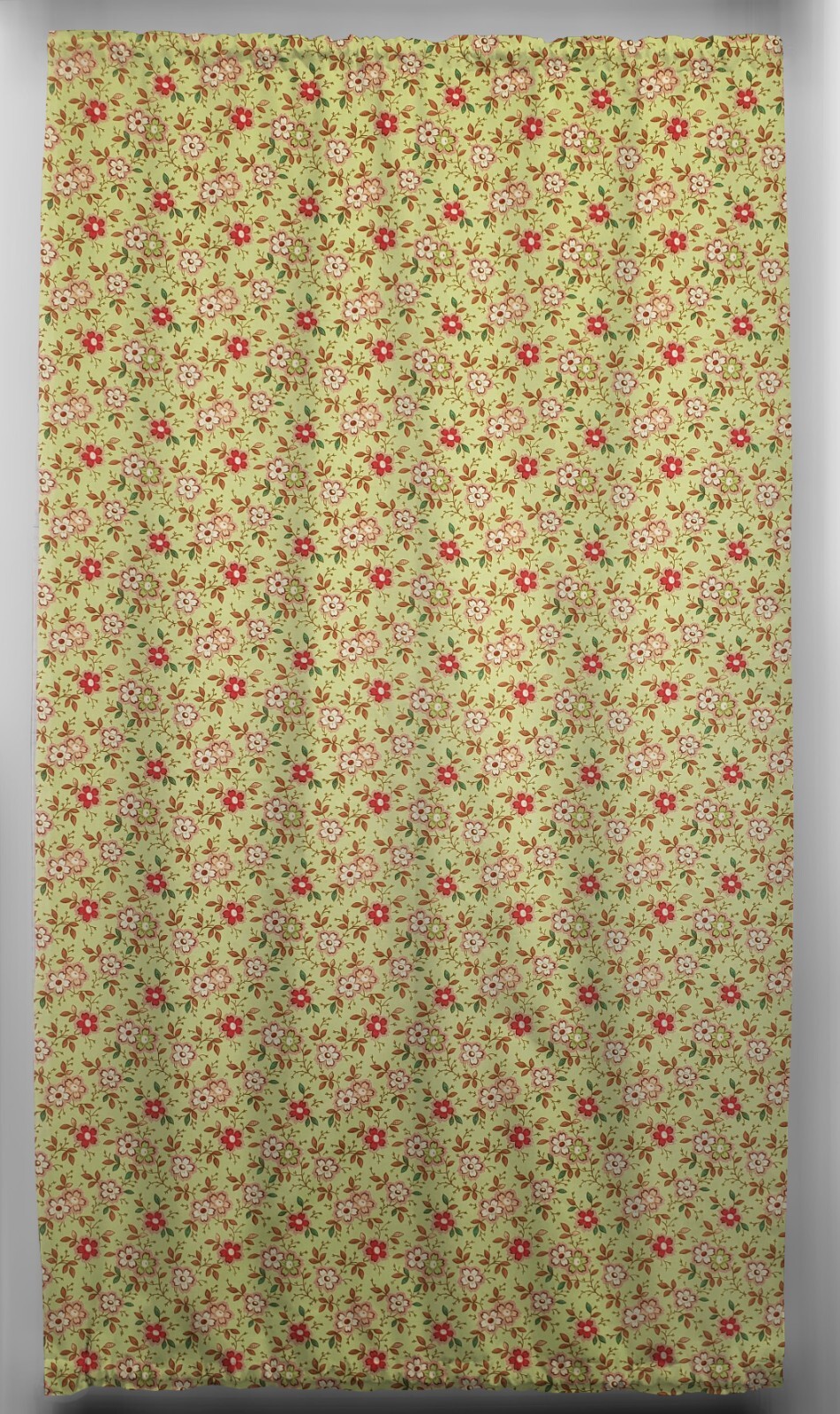 Spring Flowers French Door Curtain Panel with Tie Back (4 Colors Available)