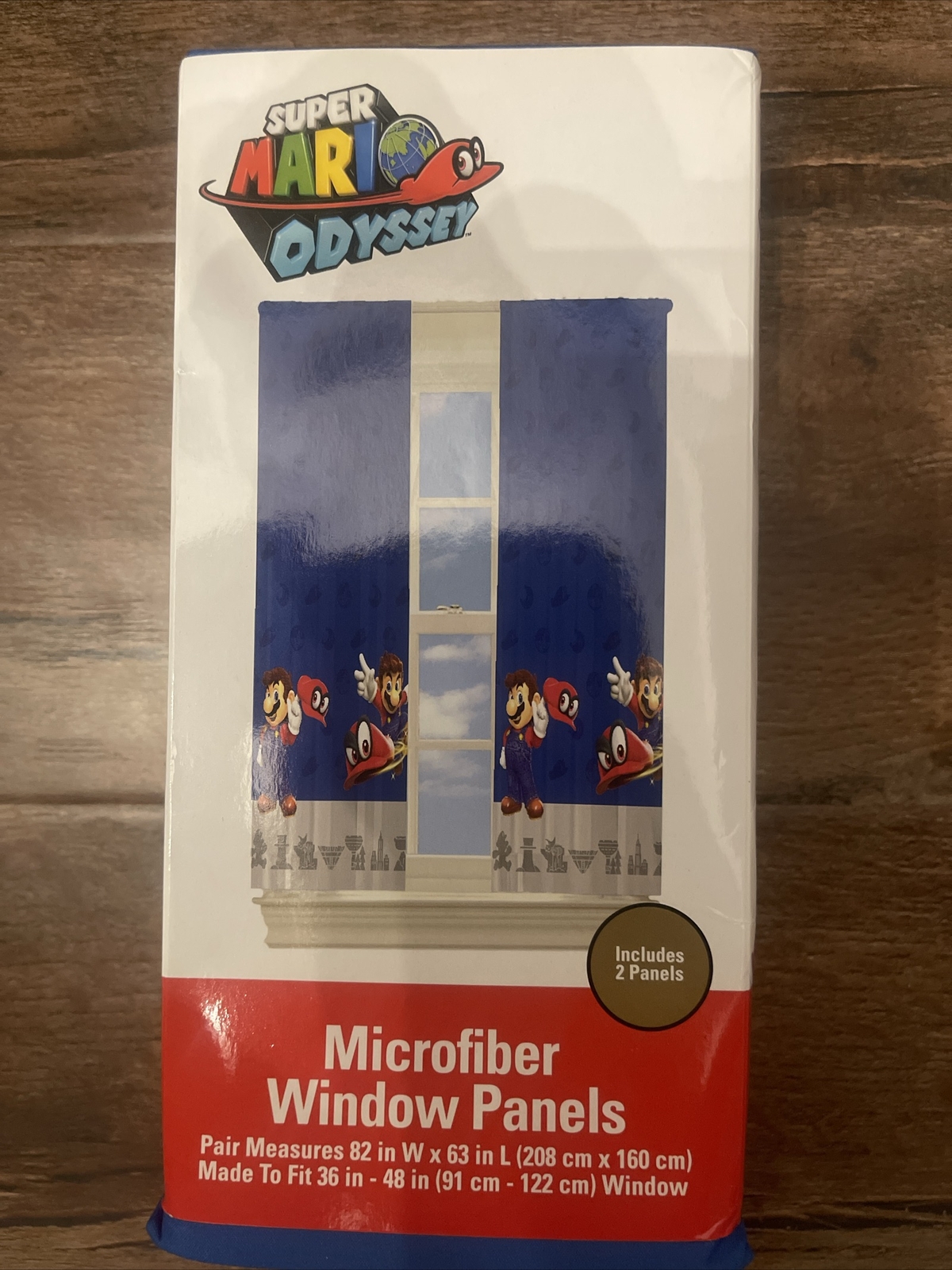 Super Mario Odyssey curtains Window Panels Microfiber Official Nintendo 82×63