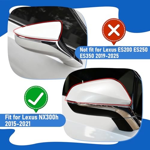 Compatible with Lexus NX200t/NX300/NX300h/RX350/RX350L Right Right White