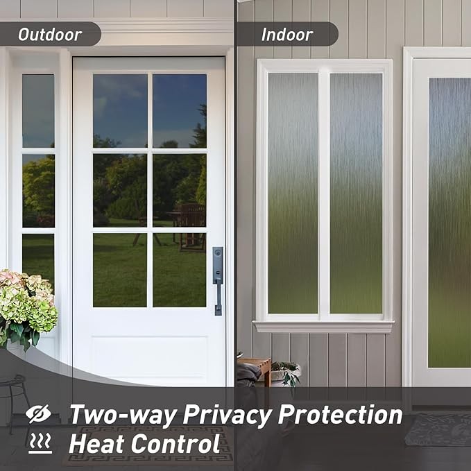 78.74» X17.73» Window Privacy Film Static Cling Isolate UV Radiation Non-Glue
