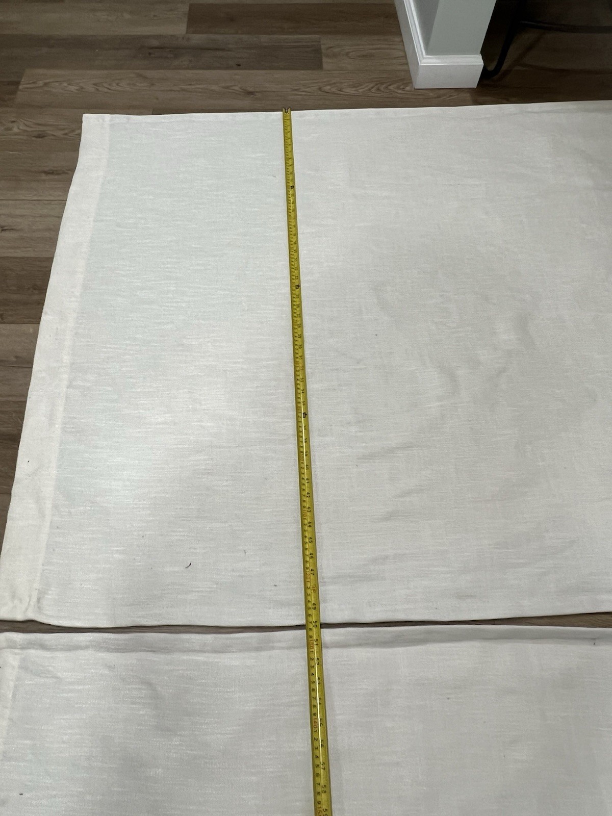 2 Curtain Panels Blackout By Tweedlik Home Grommets Off White Textured 50” x 84”