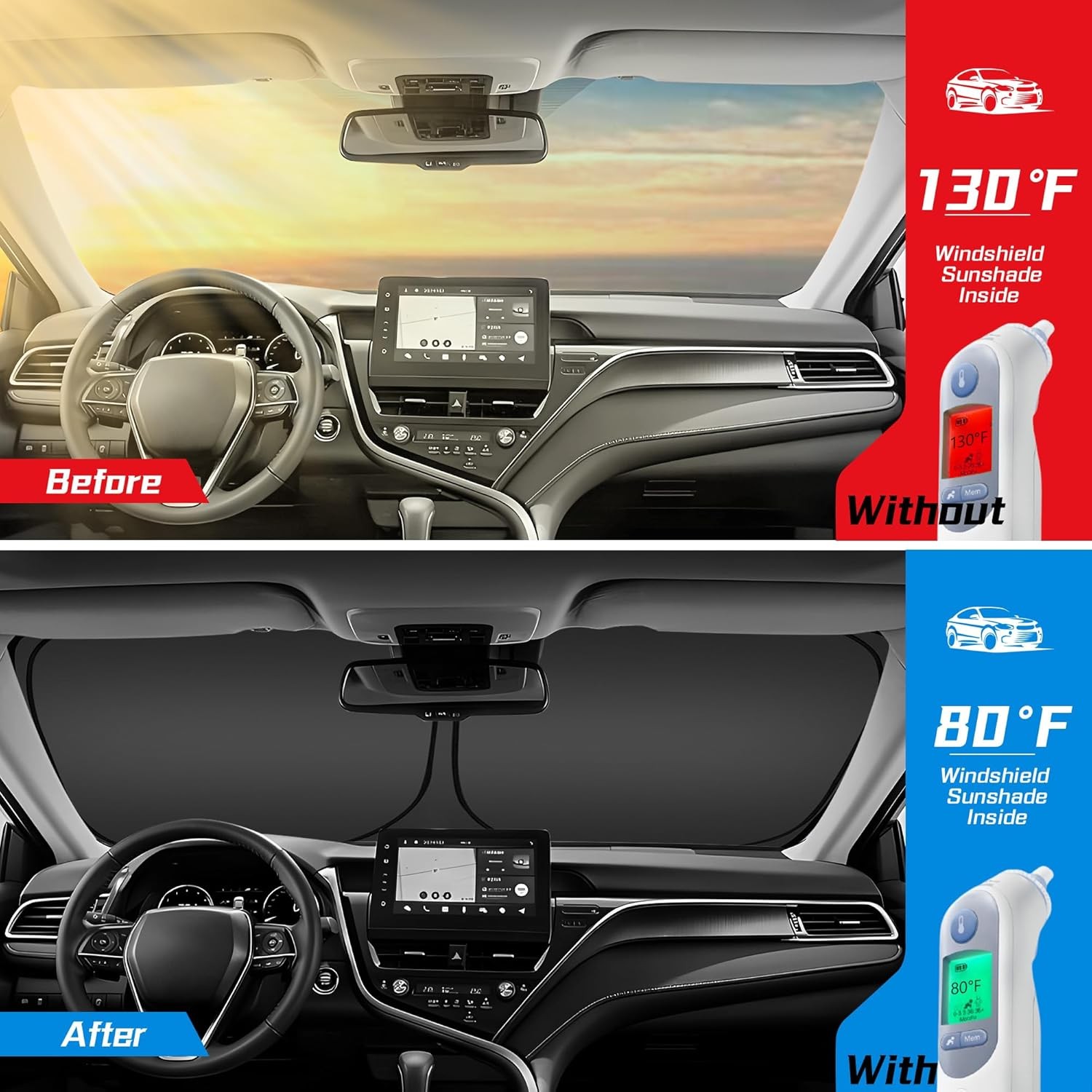 Windshield Sun Shade for Cadillac Lyriq for Cadillac Lyriq Electric 2023-2026