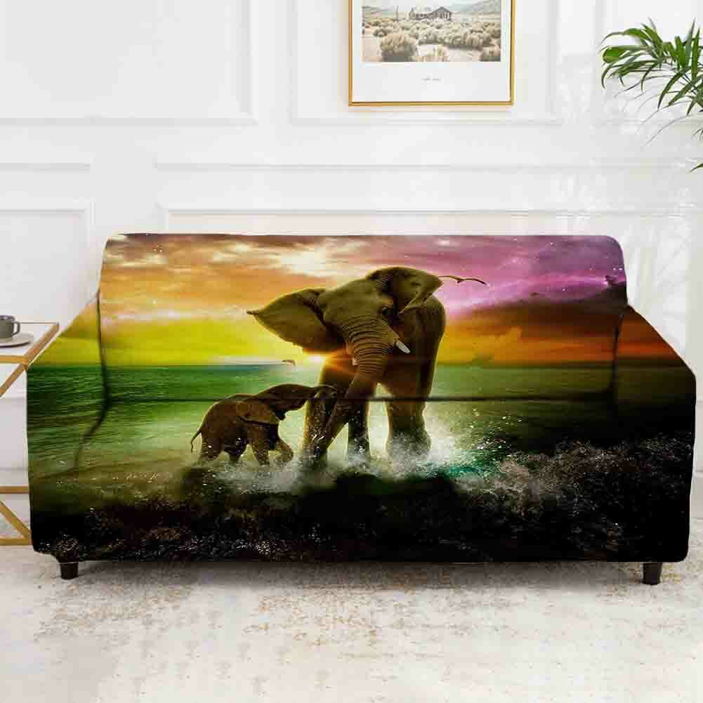 Elegant Grassland Line 3D Curtain Blockout Photo Printing Curtains Drape Fabric