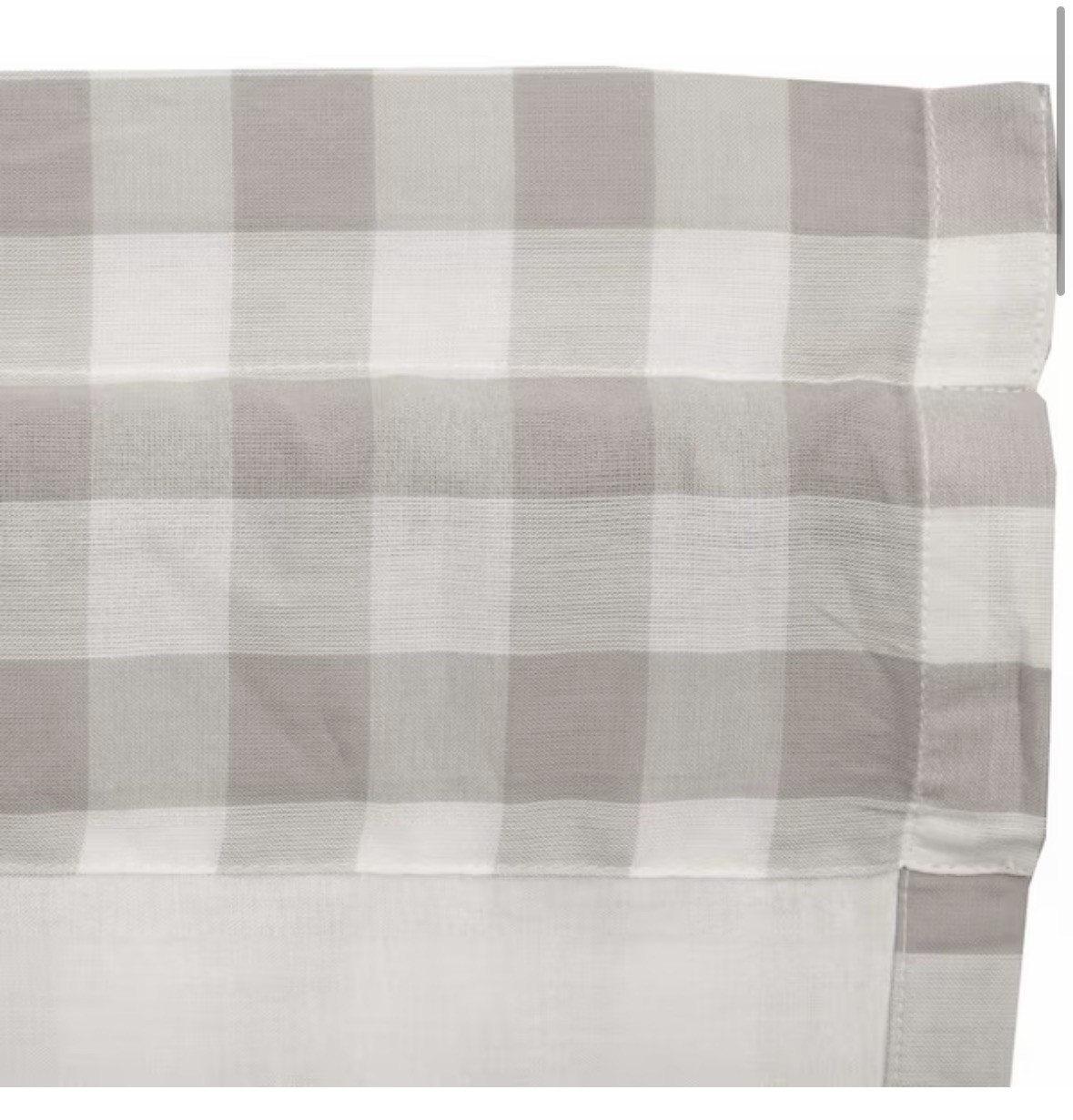 Annie Buffalo Check 72 In. W X 16 In. L Cotton Straight Edge Rod Pocket Farmhous