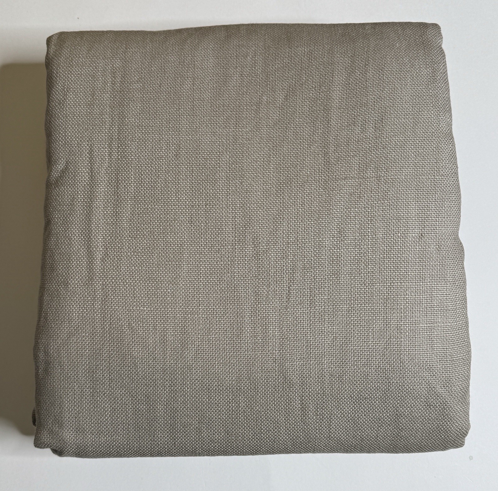 Restoration Hardware Heavyweight Textured Belgian Linen Drape RP 100 x 108 Taupe