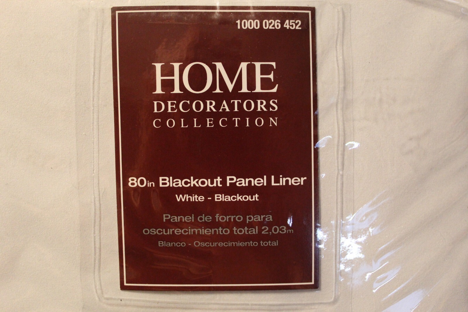 Drapery Panels | Home Decorators | Color: White Blackout Liner | 27″ x 80″ | New
