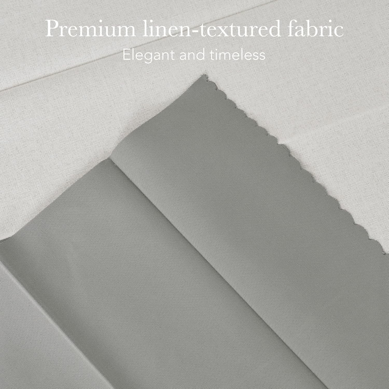 Modern Accordion Style Blackout Curtain, Beige, W100″ x L84″