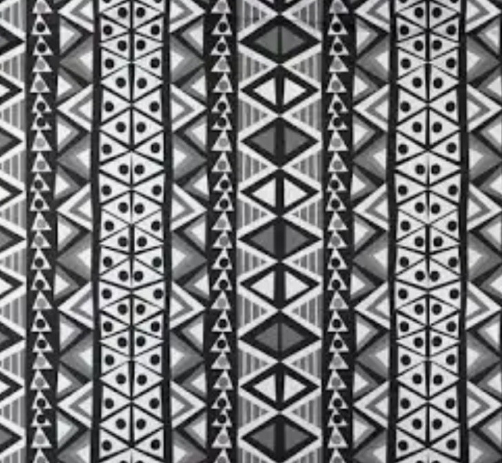Anbesonne Retro Curtains Boho Black & White Western Native Effects Folk Design