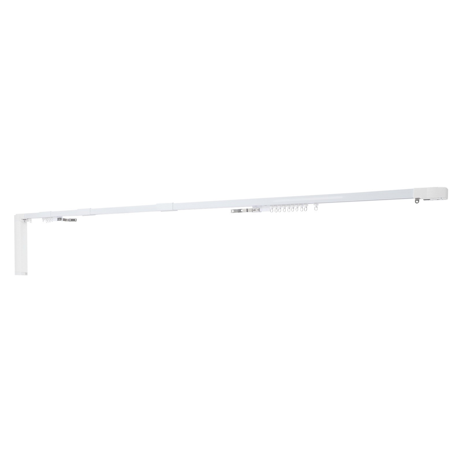 Electric Curtain Rail with Remote Control Aluminum Alloy Motorized Curtain Track
