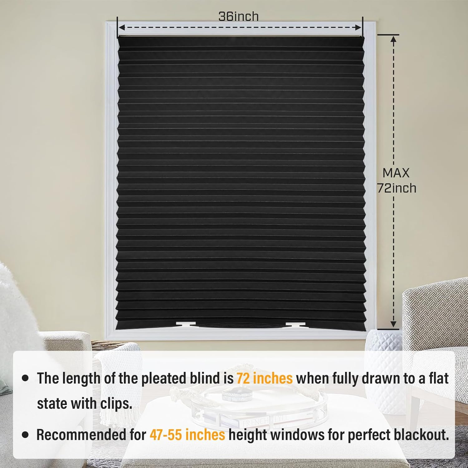 6 Cortinas Temporales Papel Ventanas 36×72 Pulg Facil Cortar Instalar 12 Clips