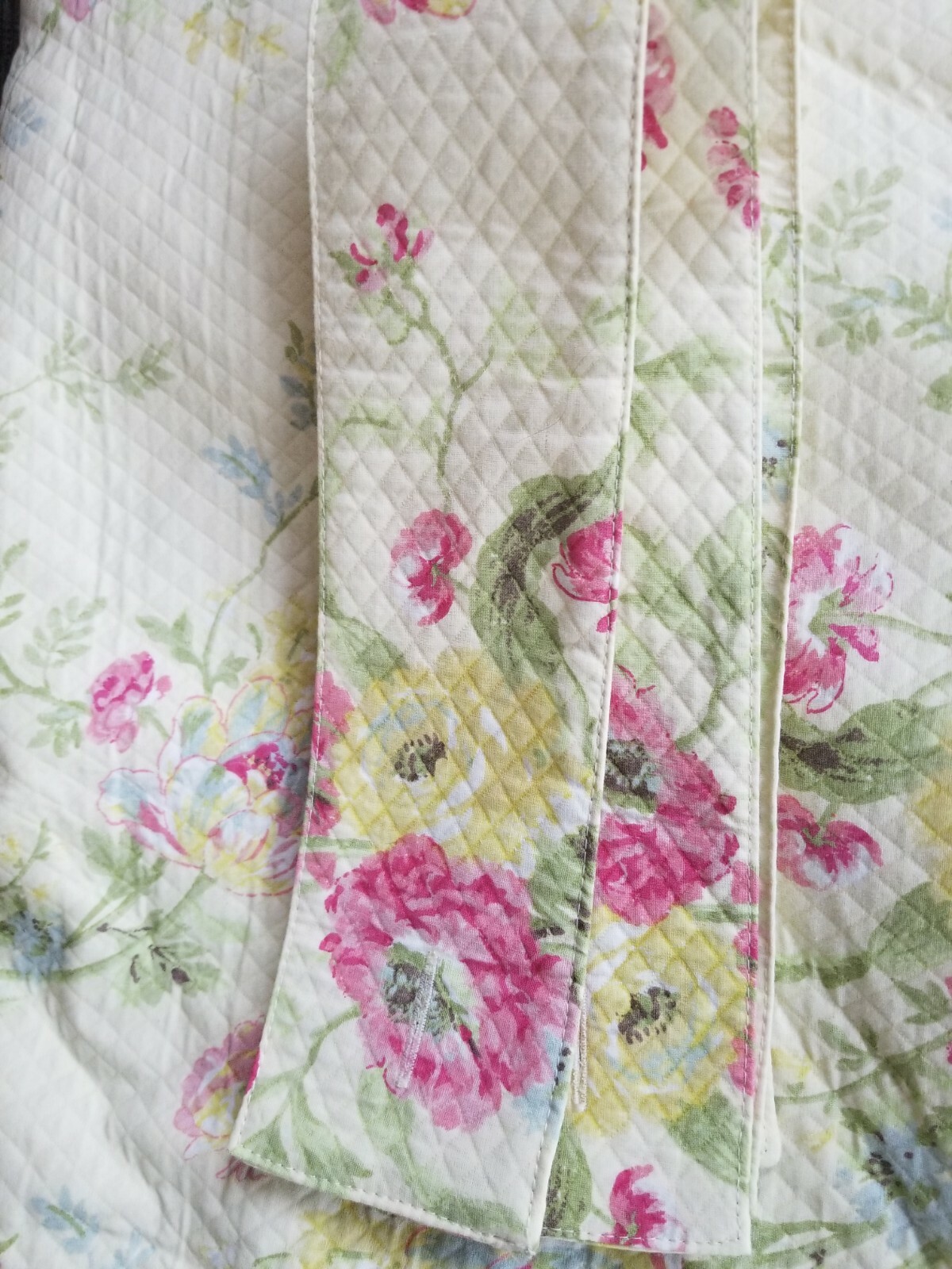 Pair of Mary Jane’s Home Floral Heavy Lined Curtain Panels w/Ties New 41×84