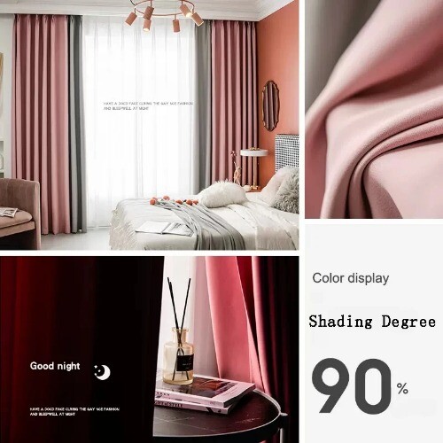 Light Luxury Blackout Curtains Large Area Room Curtain Drape High Shading 90%
