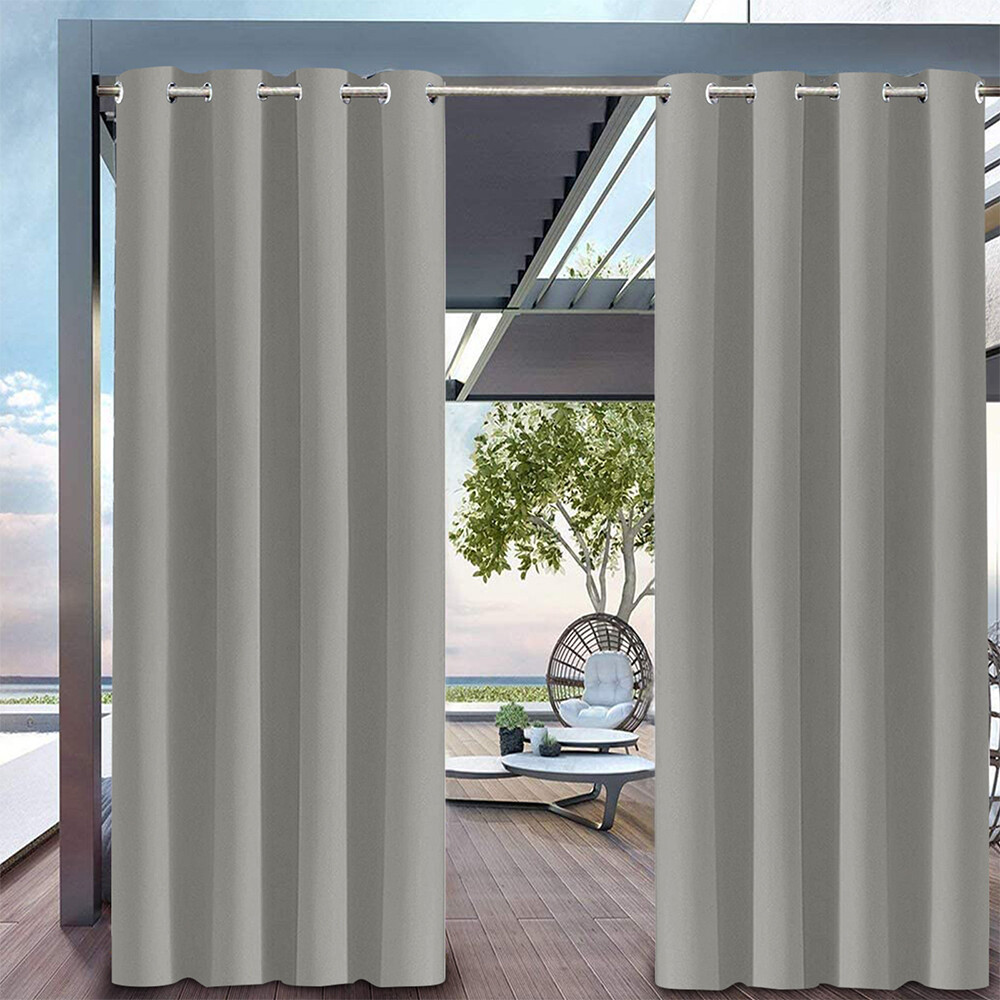 Waterproof Outdoor Blackout Curtains for Patio Thick Privacy Thermal Drapes