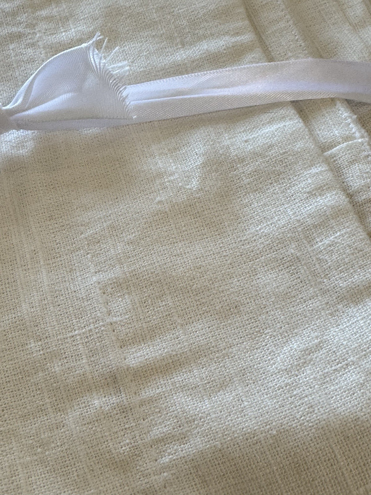Pottery Barn Belgian Flax Linen Curtain 50” x 84” Ivory Light Filtering Read
