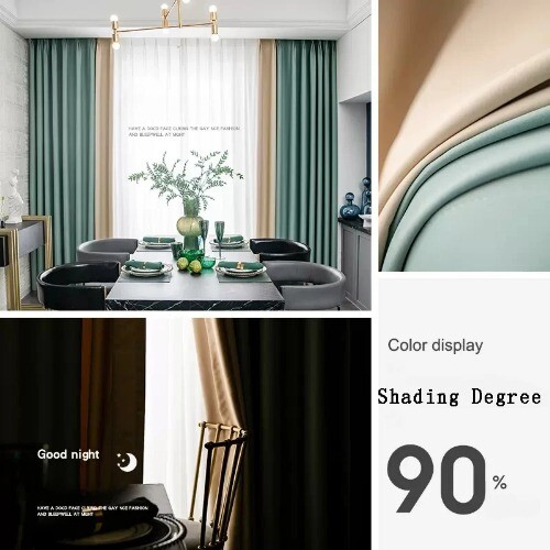 Light Luxury Blackout Curtains Large Area Room Curtain Drape High Shading 90%