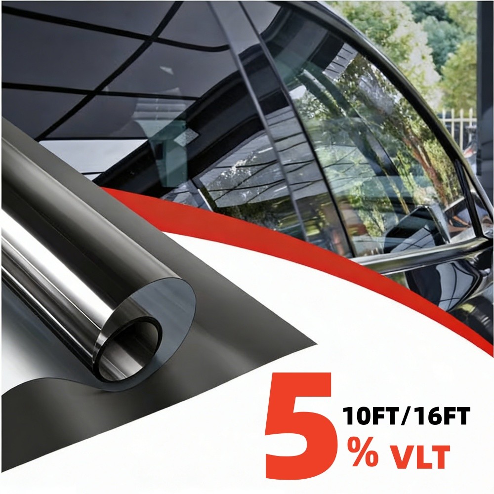 5% 30% 50% Black Window Tint Film Roll for Home, Office, Car, Truck, Auto
