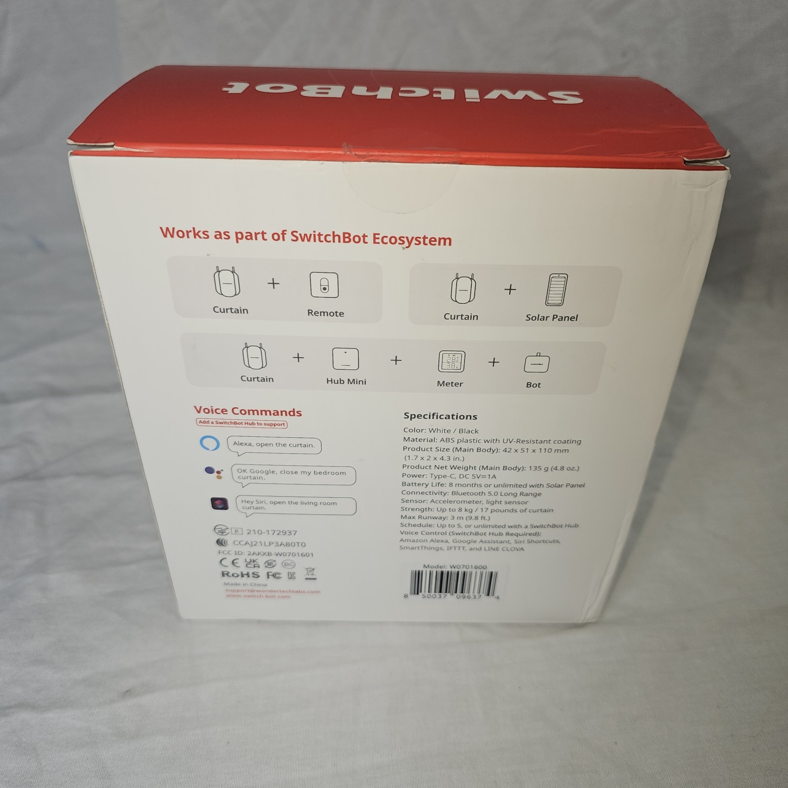 Switchbot Smart Curtain Rod 2 White – NEW IN OPEN BOX