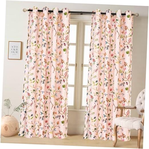 Lauren Pink Blackout Grommet/70% Blackout 52″W x 84″L (Pack of 2) Soft Pink