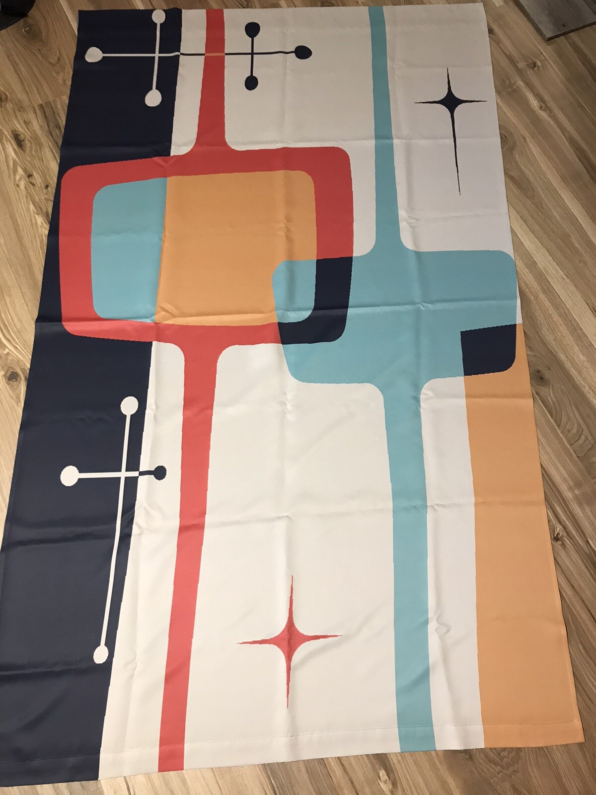 Retro Look Drapes 2 Panels Light Blocking 50” X 84” 1 Pair