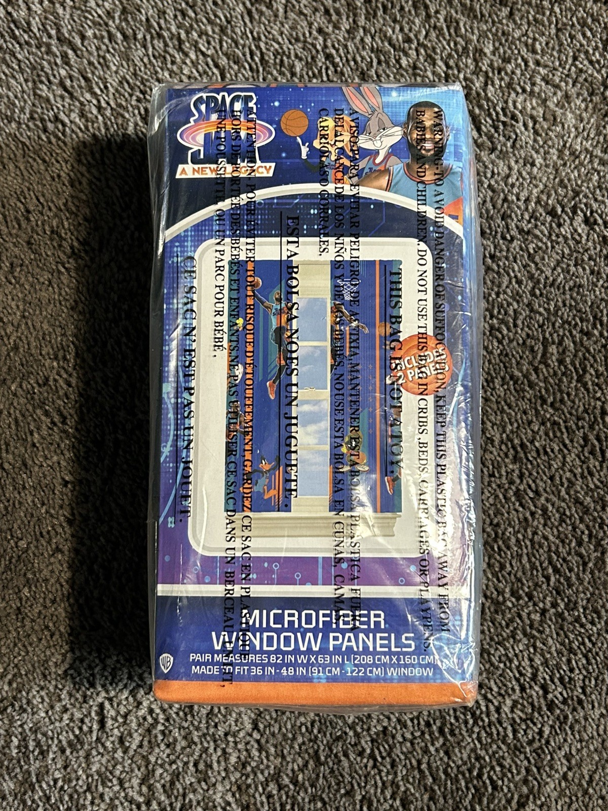 Space Jam 2 «A New Legacy» Kids Window Curtain Panel, Set of 2 – 82 in x 63 in
