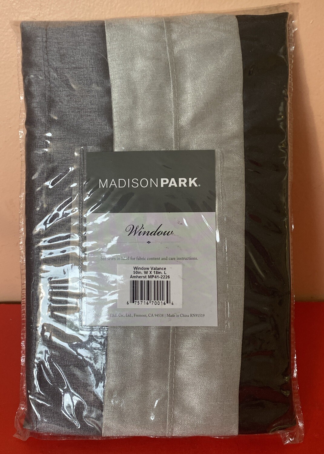 Madison Park 50 in W x 18 in L Window Valance Amherst MP41-2226 @