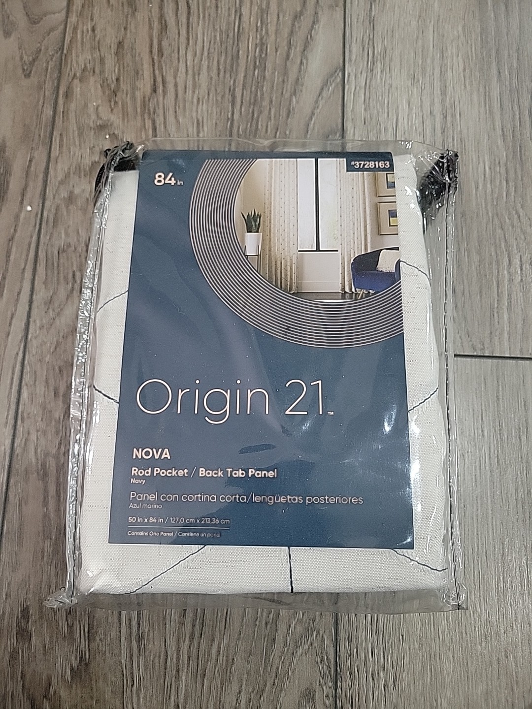 Origin 21 50″ x 84″ Navy Light Filtering Back Tab Single Panel new #3728163