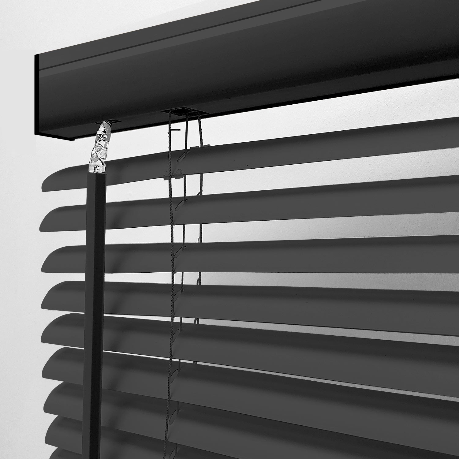 Cordless Window Blinds 1″ Horizontal Privacy Shade – 17″ to 72″ W x 64″ H