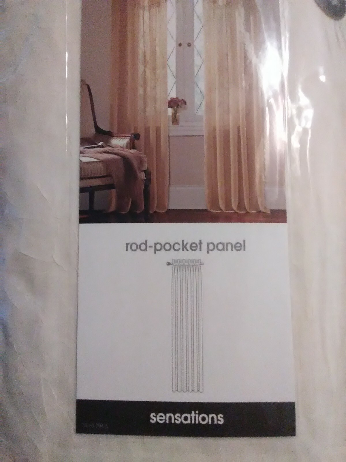 JC Penney Home Collection Rod-Pocket Panel 84″ Curtains 100% Poly Set of 2 Panel