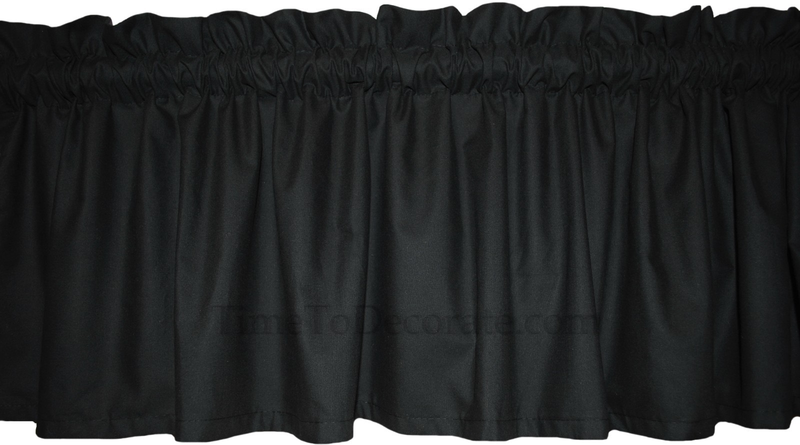 New 40″- 60″- 80″ CUSTOM solid WHITE GREEN BLACK light weight fabric VALANCE