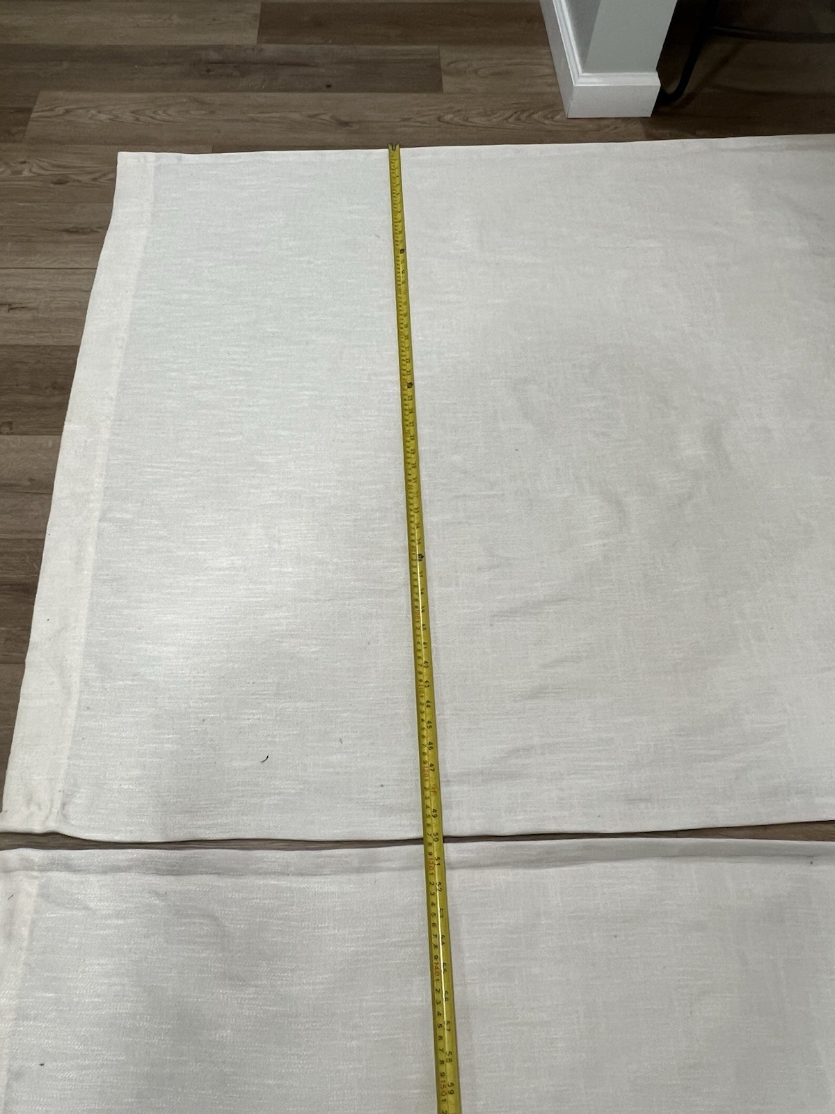 2 Curtain Panels Blackout By Tweedlik Home Grommets Off White Textured 50” x 84”