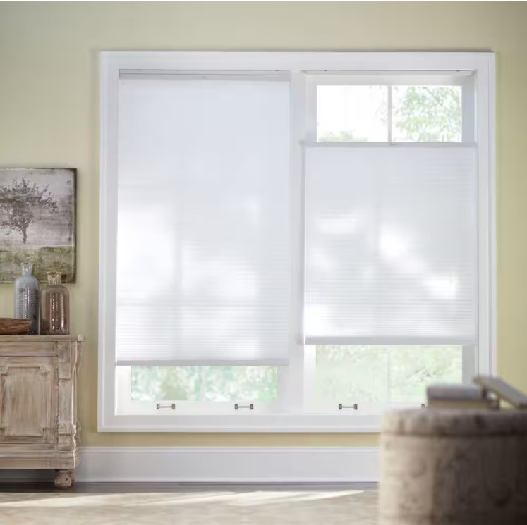 Snow Drift Top Down Bottom Up Cordless Light Filtering Cellular Shades 34 x 72