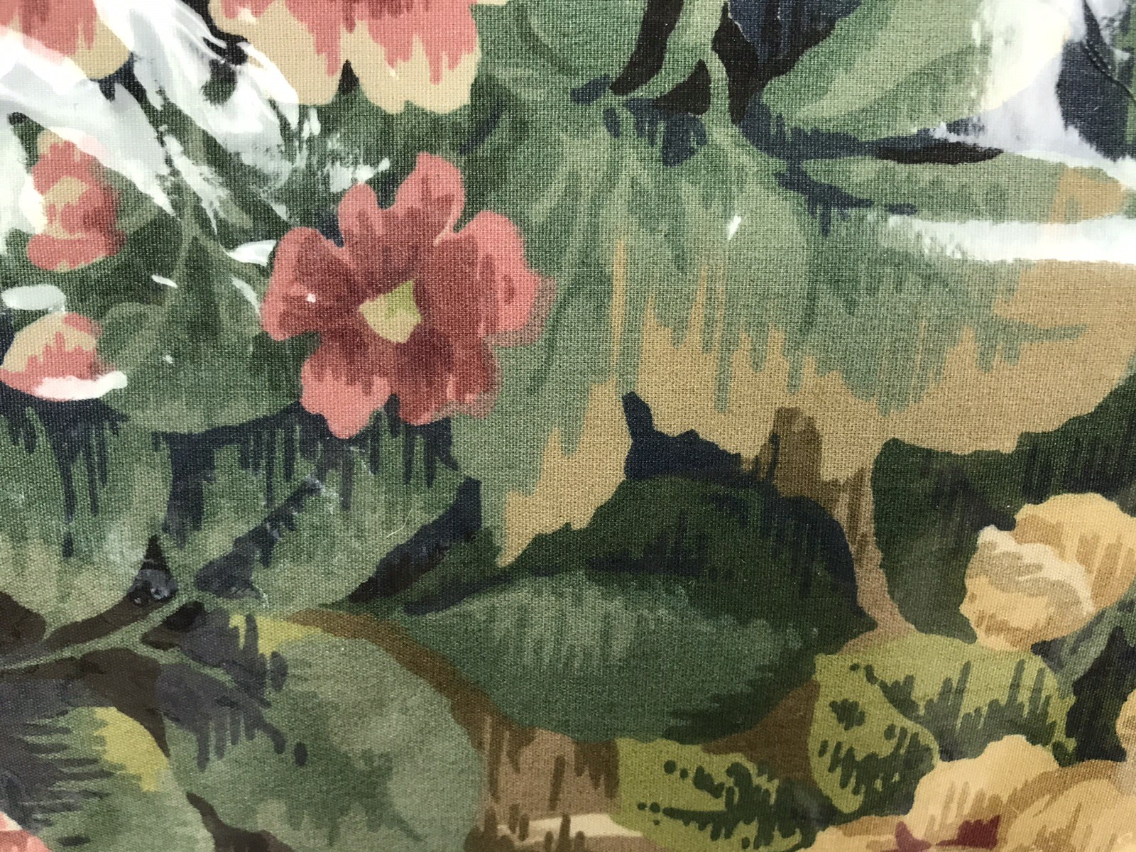 Vtg MARTEX SANDERSON Floral Pair Panels Drapes Curtains FOREST GLADE 84″ NOS