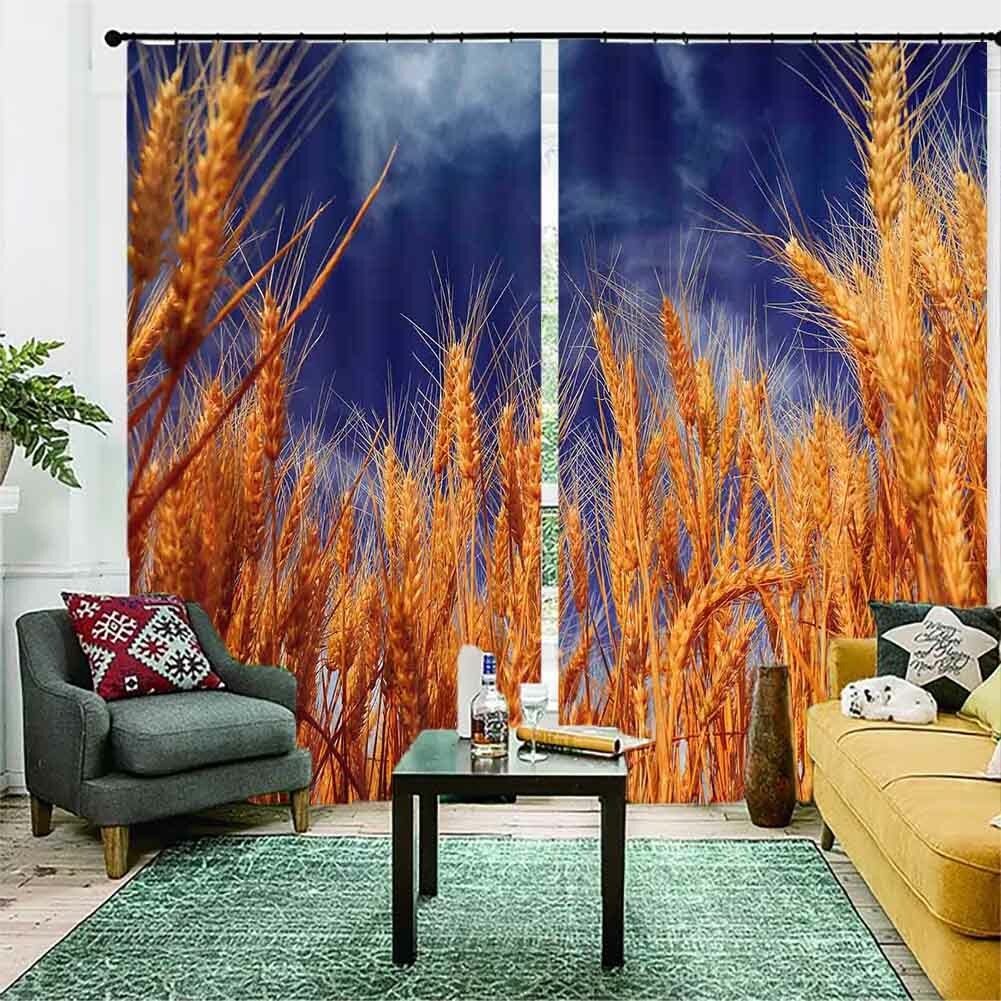 Panicle Performance 3D Curtain Blockout Photo Printing Curtains Drape Fabric