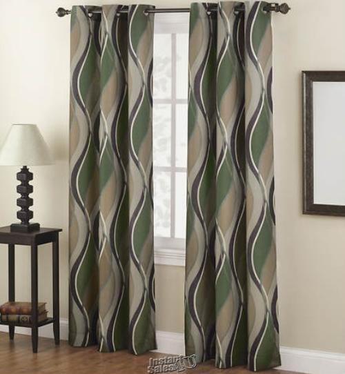 Intersect Grommet Curtains Spruce 48″ W X 84″ L
