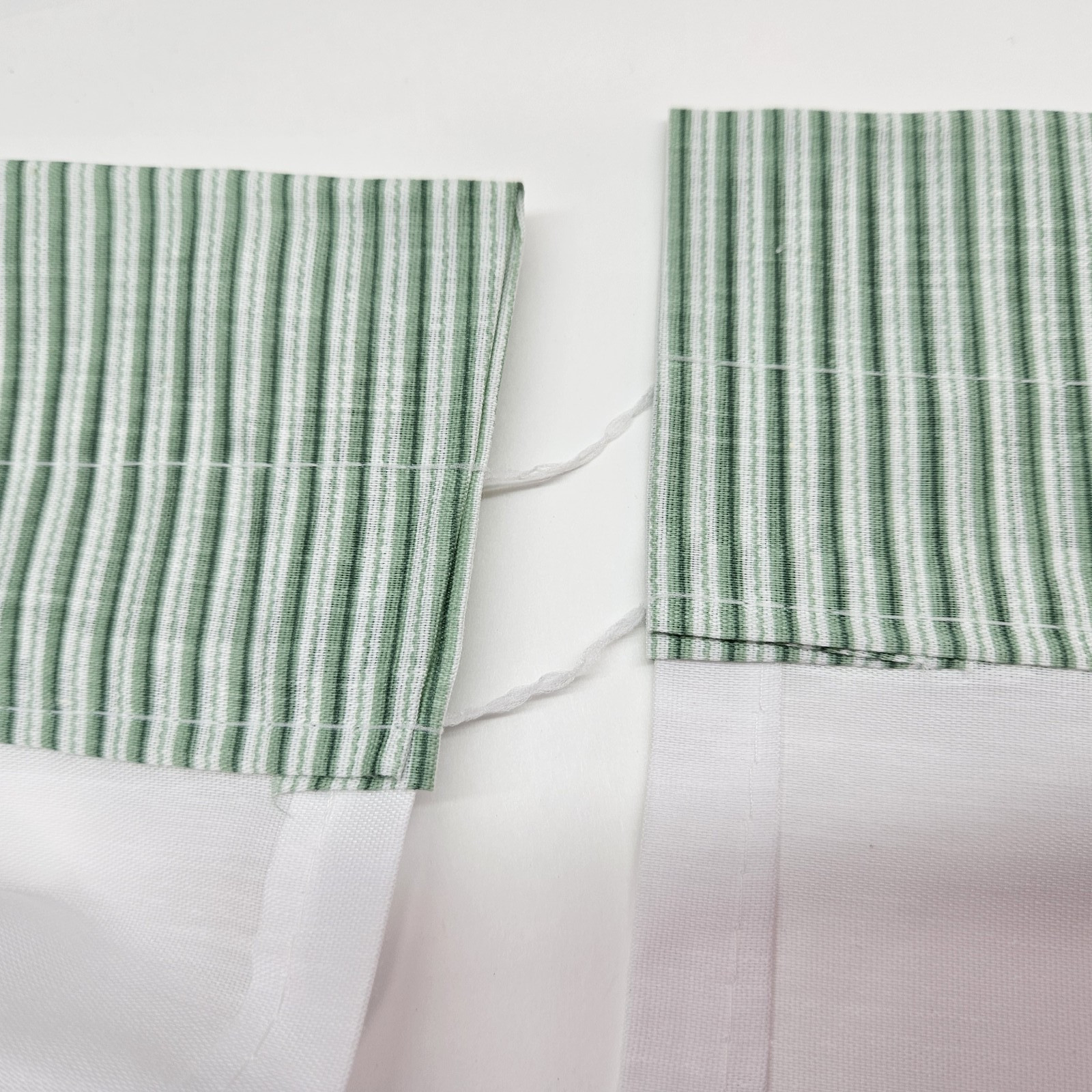 Vintage 5-Piece Curtains Green Ivy 2 Tiers 24″ L, 2 Tiers 36″ L, 1 Valance USA