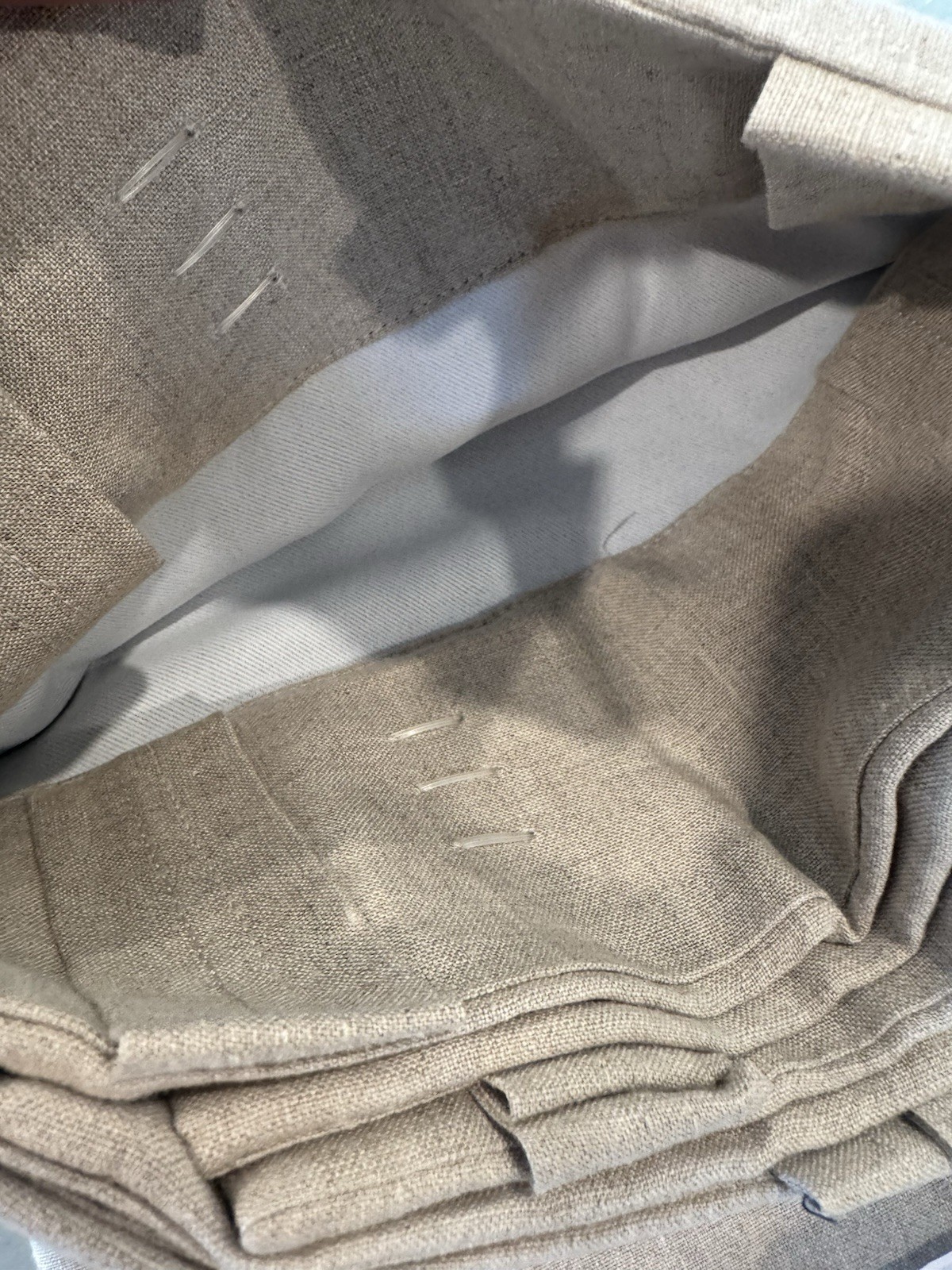 1 Pottery Barn Belgian Flax Linen Blackout Curtain 50 x 108” Dark Flax New