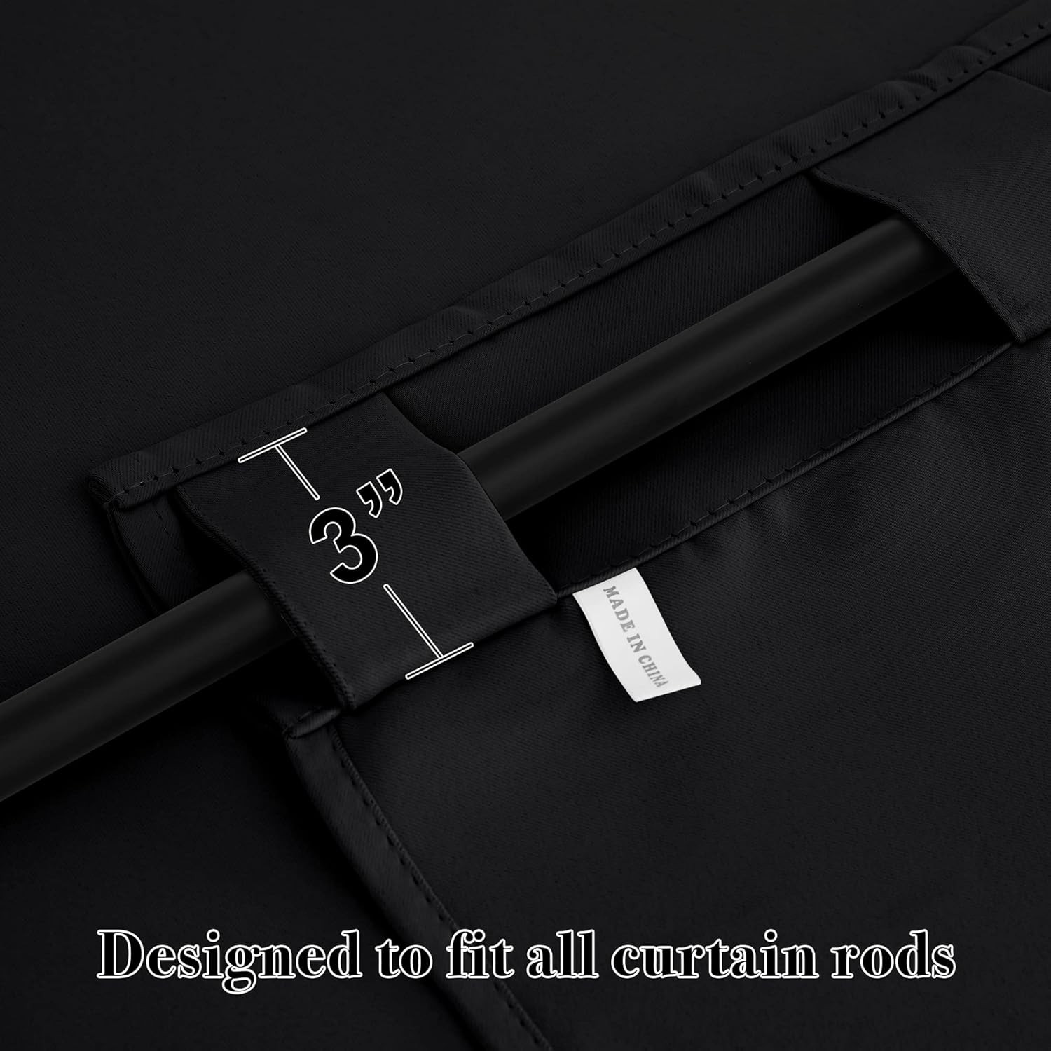Short Bedroom Blackout Curtains – Small Window Treatment Set Energy Saving Therm