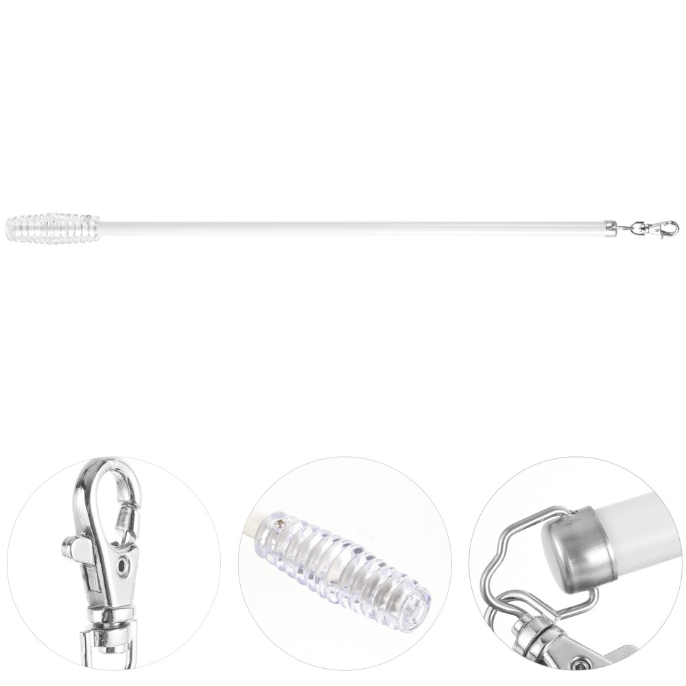 Curtain Opener Easier Opening Rod Aluminum Alloy Drapery Pull Wand for Home