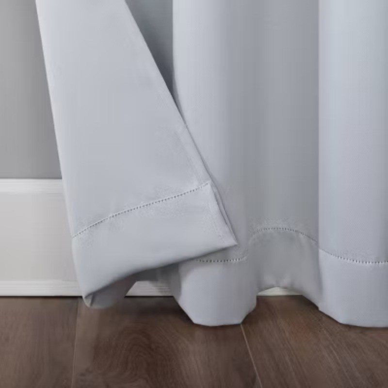 40″x63″ Pocket Curtain Panel White Modern Polyester Indoor Drapery – 1 Pc