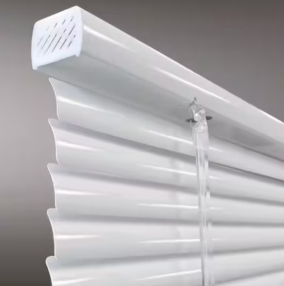 24”x72” White Cordless 1” Aluminum Mini Blinds (23.9” Actual)