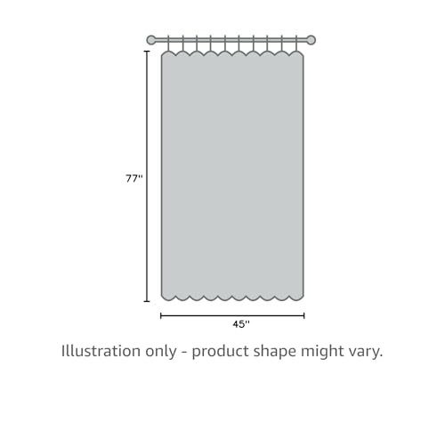 KGORGE 100% Blackout Curtains Liners – Sunlight Block Insulated Window Drapery L