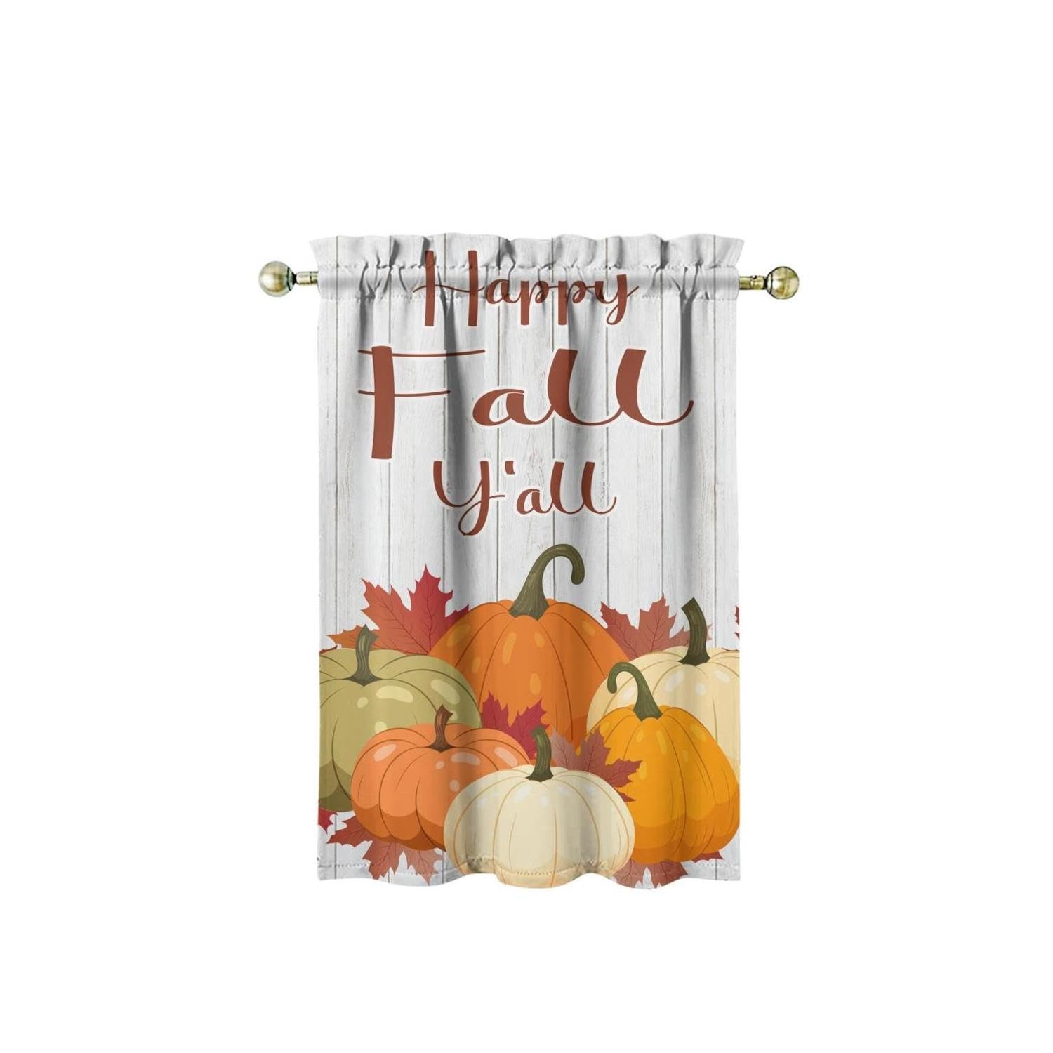Fall Decorations for Home Autumn Kitchen Curtains, Thanksgiving Kitchen Valan…