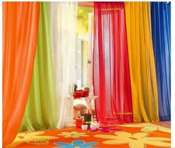 Rainbow 6 Piece Sheer Curtain Window Panel Set OVERSTOCK SALE!! All Sizes
