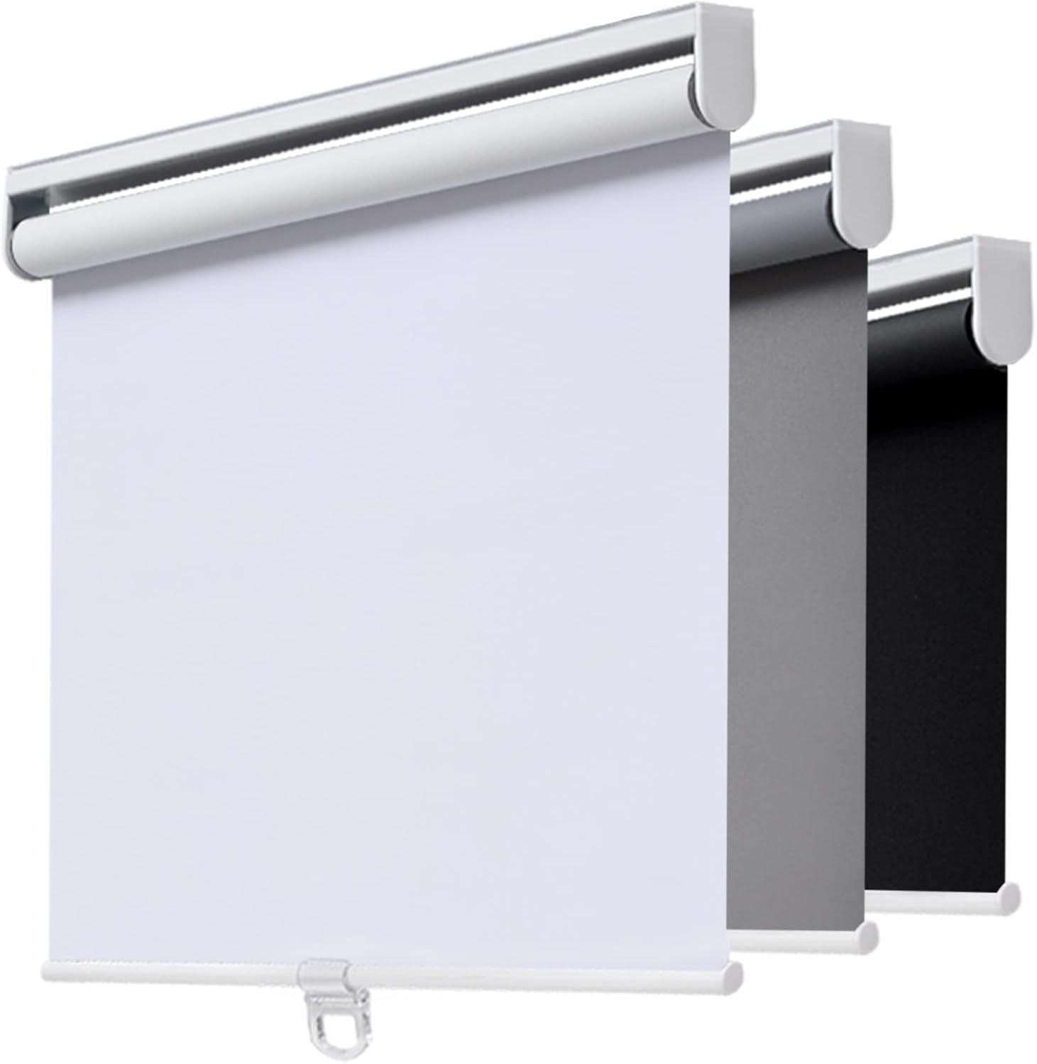 AOSKY cordless blackout roller shade White 22″ x 72″ room darkening shade