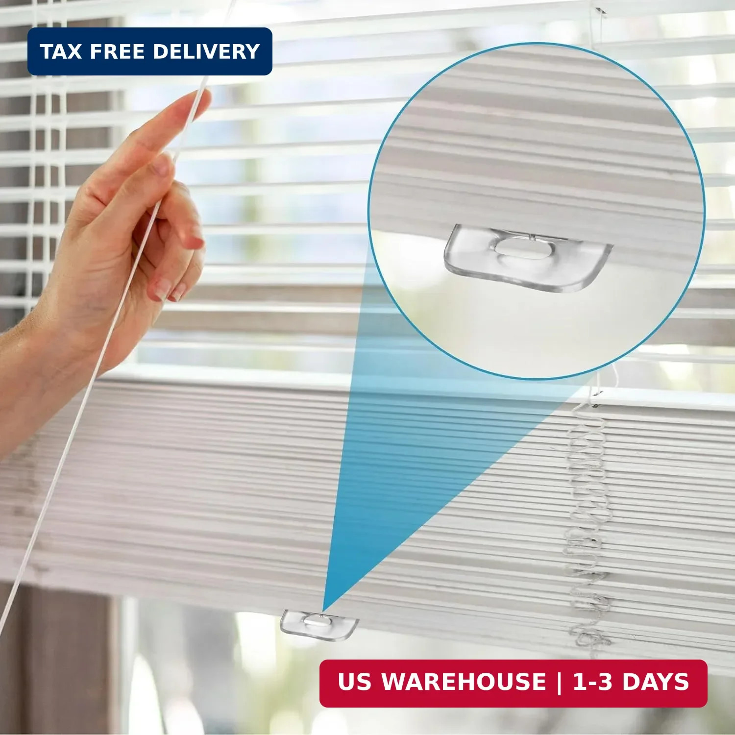 10 Pcs Shade Pulls Cordless Honeycomb Shade Lift Handles for Cordless Blind Cell