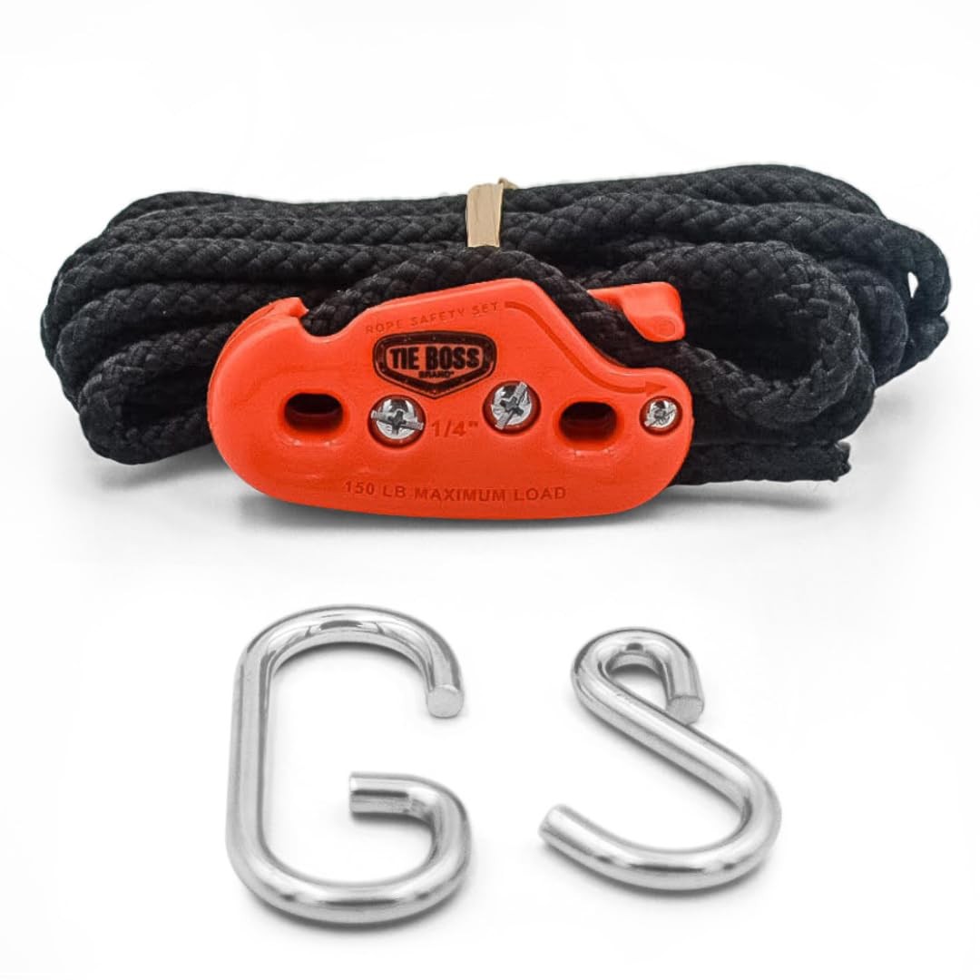 – 1/4 Inch, Medium Duty, (150 lbs Working Load Limit), Weather Resistant, Tie…