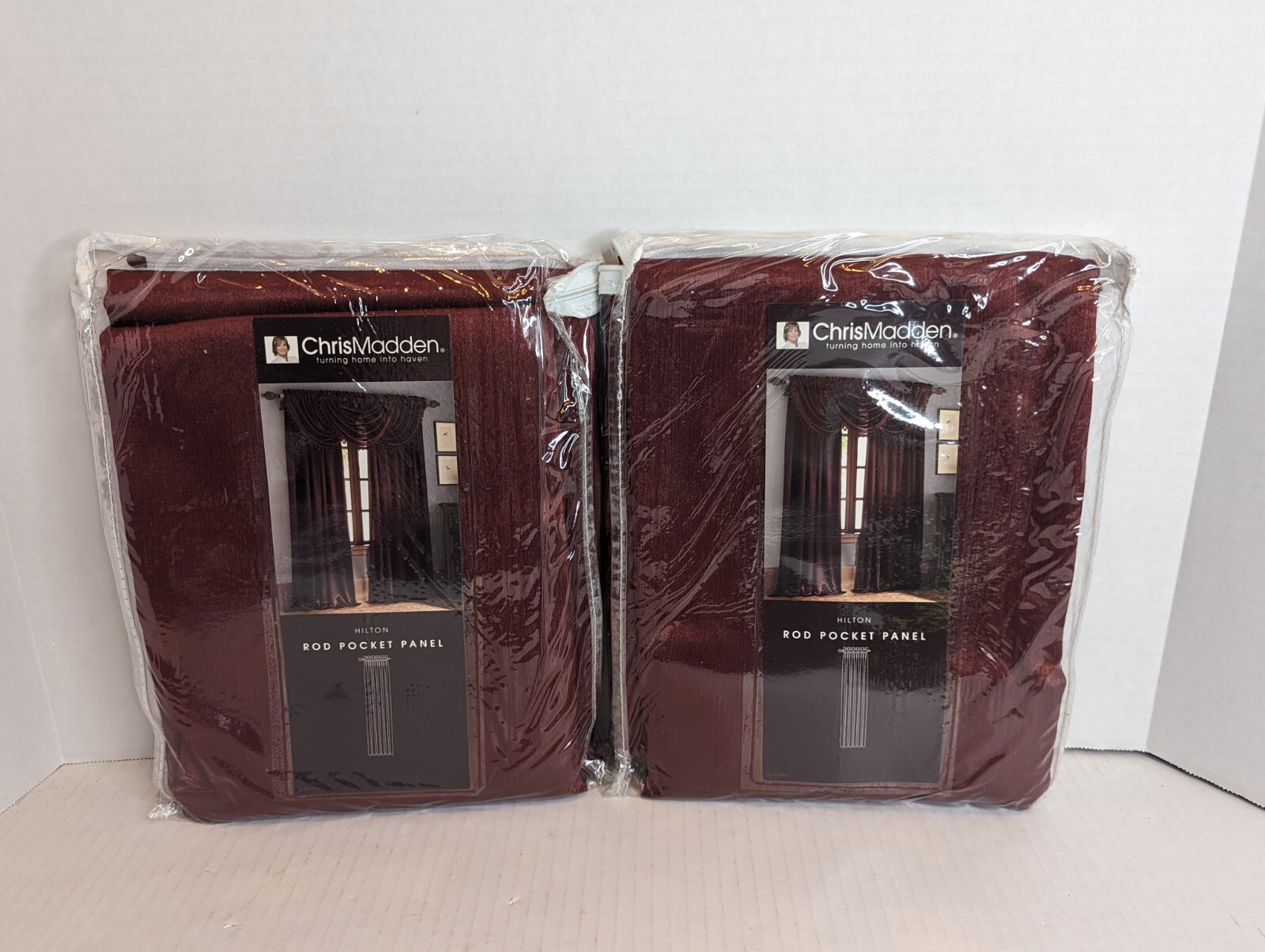 Chris Madden Set Of 2 Hilton Rod Pocket Panels 54″ x 63″