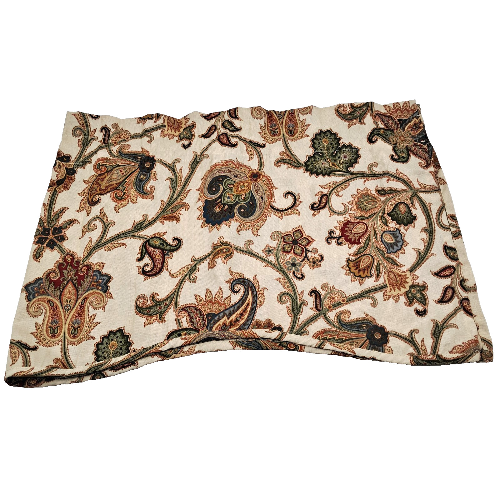 Traditions by Waverly Tennyson Window Valance 52×16 Cream Scalloped