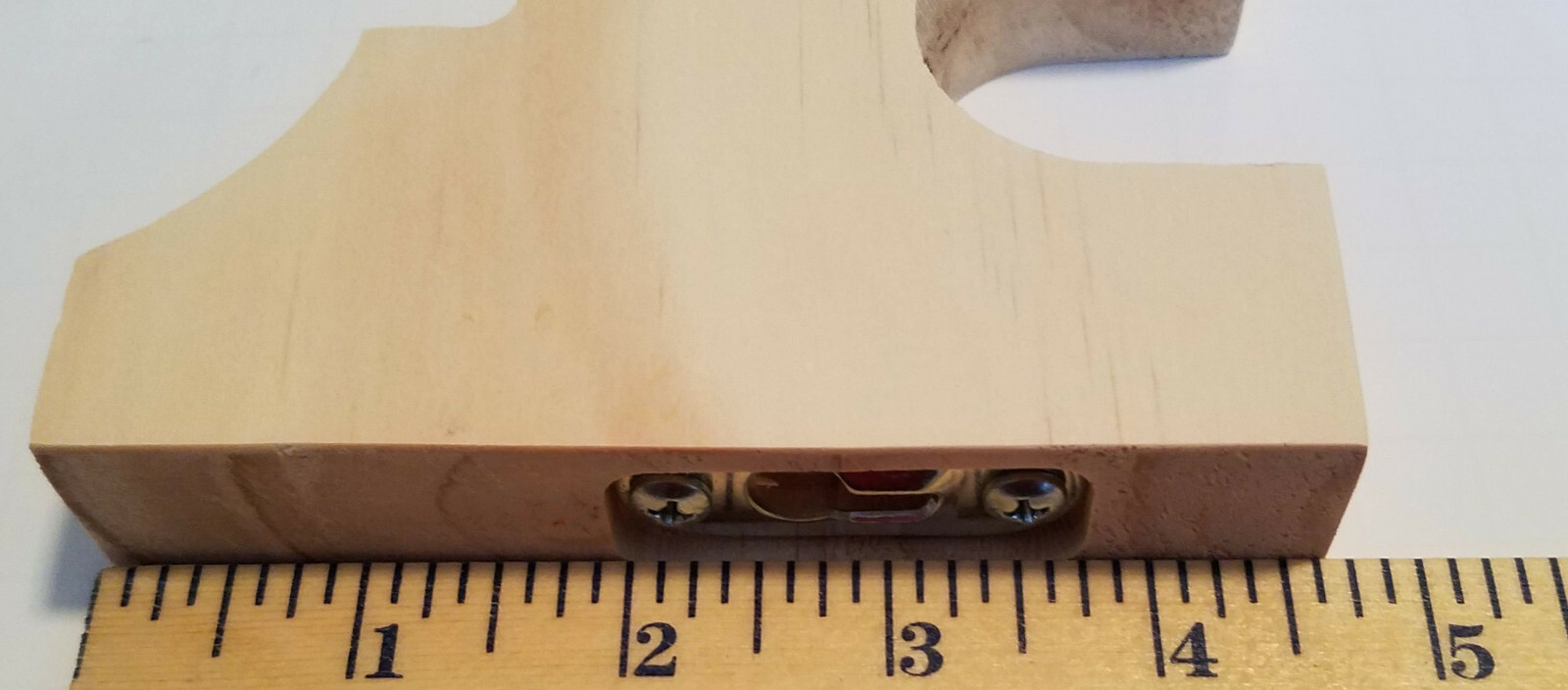 Pair of Curtain Rod Brackets Unfinished Pine Wood for 1 3/8″ Pole DB39